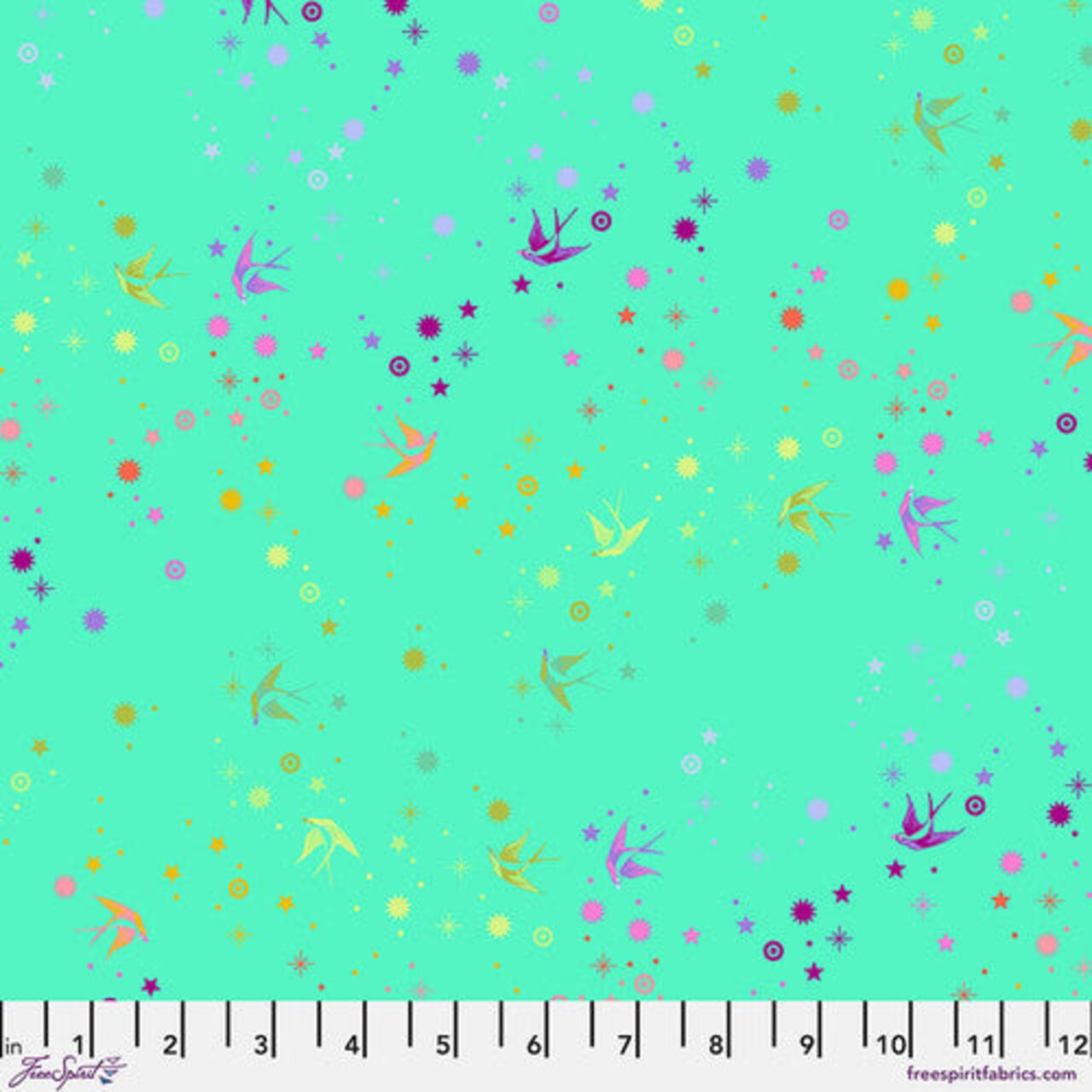 Fabric FreeSpirit Tula Pink Frolic Fairy Dust by the Quarter Yard PWTP133.FROLIC